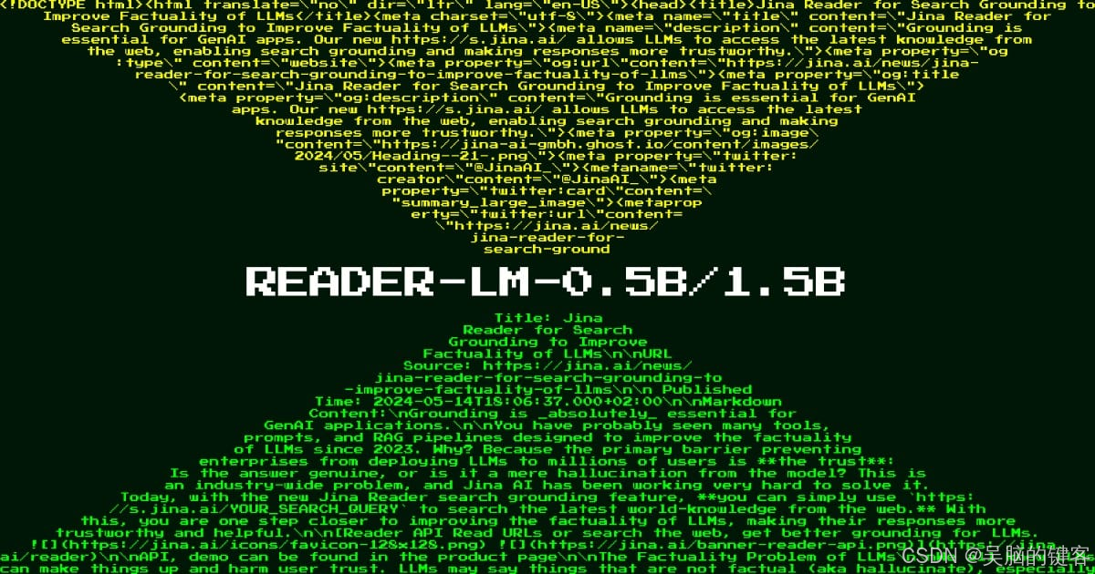 jina-ai/reader丨免费便捷LLM内容输入优化工具